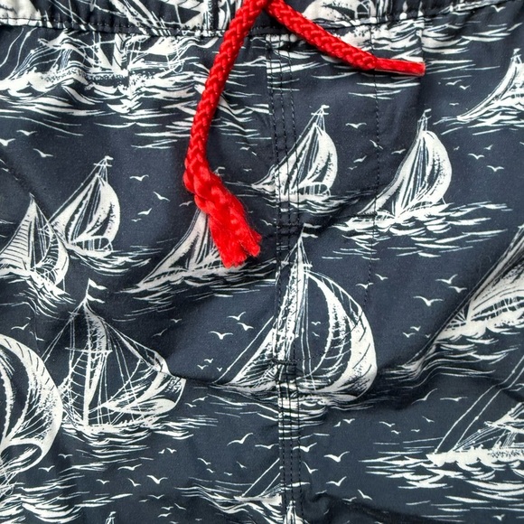 The Beaufort Bonnet Company Nautical Print Swim Shorts sz:12 - Picture 2 of 7